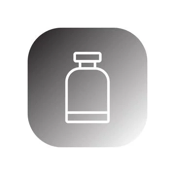 Injection vial icon vector Stock Illustration