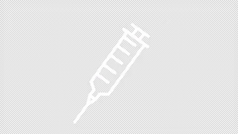 Injection white icon animation Stock Footage 248600534