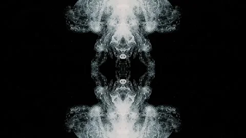 Injection of white ink. Endless milky streams of energy Stock-Footage 318068129