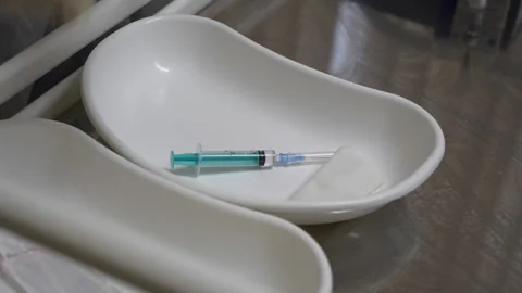 Injector in a bowl Stock Footage 148488880