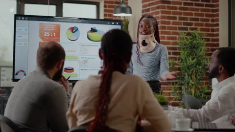 Injured Man With Neck Brace Wanting More... | Stock Video | Pond5