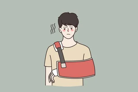Injury and physical problem concept. Stock Illustration