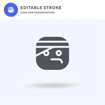 Injury icon vector, filled flat sign, solid pictogram isolated on white, logo Stock Illustration