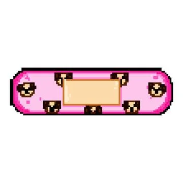 Injury kid plaster pixel art vector illustration イラスト素材