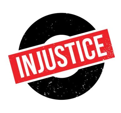 Injustice rubber stamp Stock Illustration
