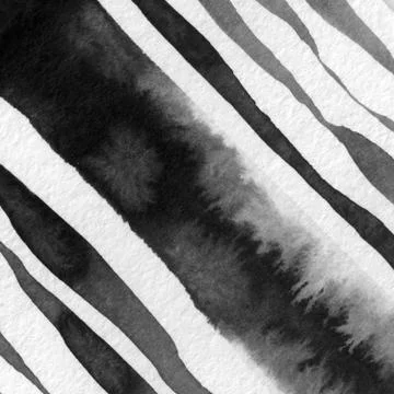 Ink abstract diagonal lines spots. Hand drawn minimalist illustration backgro Stock Illustration