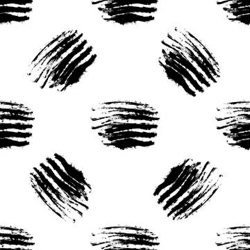 Ink abstract seamless pattern. Background with artistic strips Stock Illustration