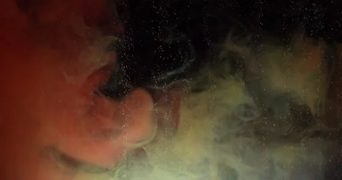 Ink and bubbles in Water Background 動画素材 281157765