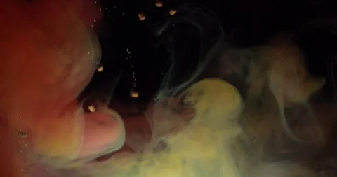 Ink and bubbles in Water Background Video stock 281157827