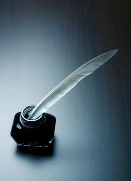 Ink and feather Foto stock