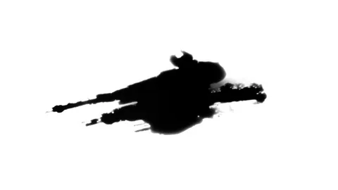 Ink Anomaly Splatter Stock Footage 85083341