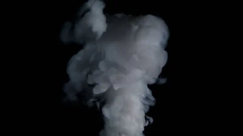 Ink ascending slowly like smoke from an explosion on black background Stock Footage 57780462