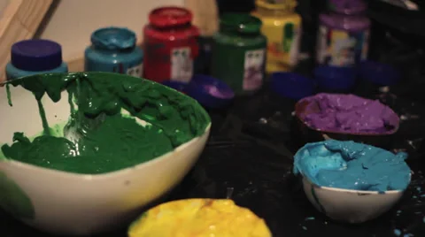 Ink on atelier Stock Footage 30481921