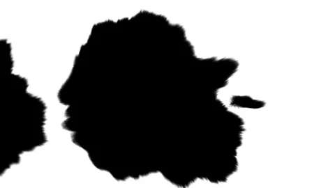 Ink Big Floating Spots Stock Footage 85083415
