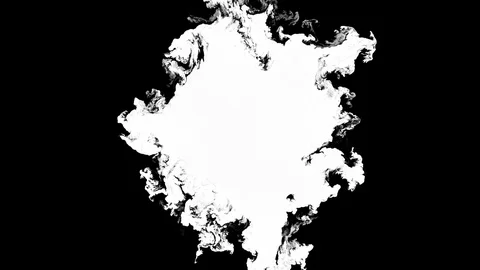 Ink bleed reveal Stock Footage 96301866