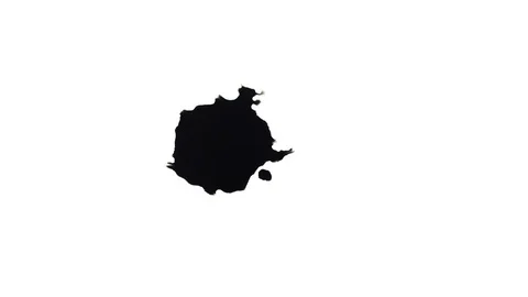 Ink Bleeds. Ink Blots. Drops. Stock Footage 79806205