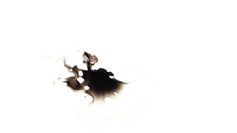 Ink Bleeds. Ink Blots. Drops. Stock Footage 79806323