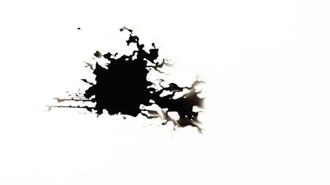Ink Bleeds. Ink Blots. Drops. Stock Footage 79806382
