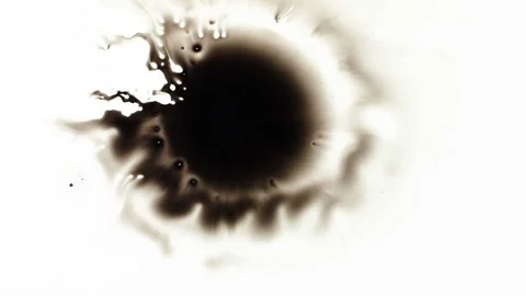 Ink Bleeds. Ink Blots. Drops. Stock Footage 79806393