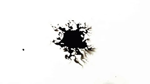 Ink Bleeds. Ink Blots. Drops. Stock Footage 79806402