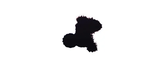 Ink Bleeds. Ink Blots. Drops. Stock Footage 79806409