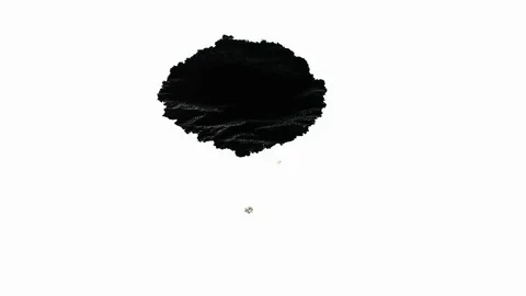 Ink Bleeds. Ink Blots. Drops. Stock Footage 79806420