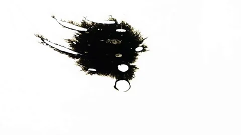 Ink Bleeds. Ink Blots. Drops. Stock Footage 79806443