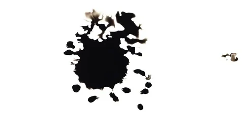 Ink Bleeds. Ink Blots. Drops. Stock Footage 79806457