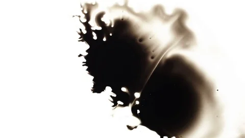 Ink Bleeds. Ink Blots. Drops. Stock Footage 79806478
