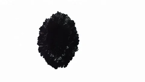 Ink Bleeds. Ink Blots. Drops. Stock Footage 79806487