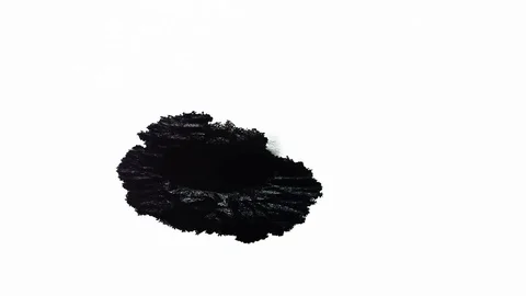 Ink Bleeds. Ink Blots. Drops. Stock Footage 79806502