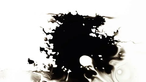 Ink Bleeds. Ink Blots. Drops. Stock Footage 79806506