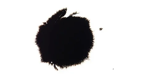 Ink Bleeds. Ink Blots. Drops. Stock Footage 79806516
