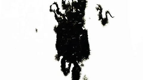 Ink Bleeds. Ink Blots. Drops. Stock Footage 79806517