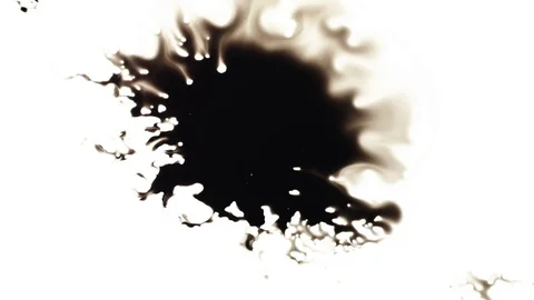 Ink Bleeds. Ink Blots. Drops. Stock Footage 79806522