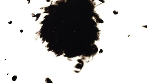 Ink Bleeds. Ink Blots. Drops. Stock Footage 79806531