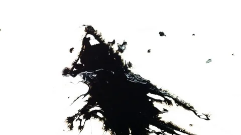 Ink Bleeds. Ink Blots. Drops. Stock Footage 79806538