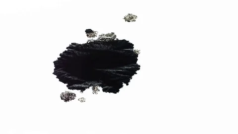 Ink Bleeds. Ink Blots. Drops. Stock Footage 79806547