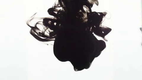 Ink Bleeds. Ink Blots. Drops. Stock Footage 79809085