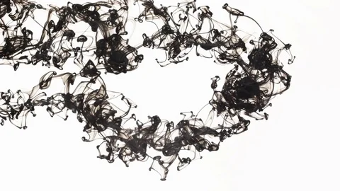 Ink Bleeds. Ink Blots. Drops. Vídeo Stock 79809627