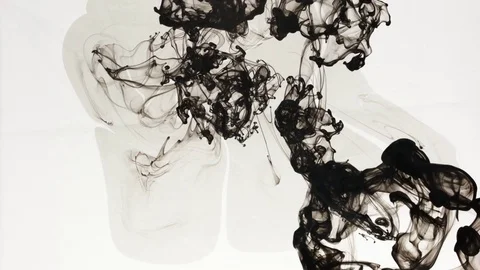 Ink Bleeds. Ink Blots. Drops. Vídeo Stock 79809823