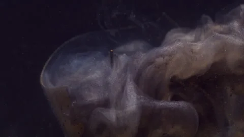Ink blend explode lamp light bulb ink underwater Stock Footage 329282051