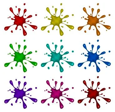 Ink blob, blot, splash  vector symbol icon design. Beautiful illustration iso Stock Illustration