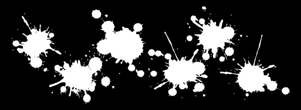 Ink blobs design Stock Illustration