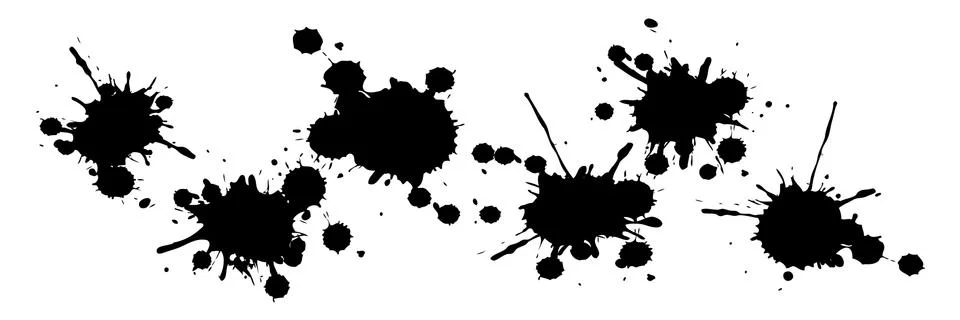 Ink blobs design Stock Illustration
