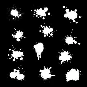 Ink blobs design Stock Illustration