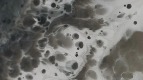 Ink blobs dye splatter liquid droplet fall grunge Stock Footage 314243358