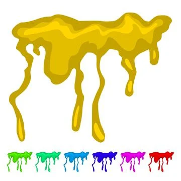 Ink blood splatter vector cartoon graphic Stock Illustration