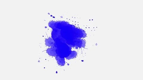 Ink blot brush stroke spreading effect Stock Footage 218301465