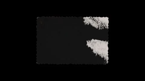 Ink blot spreading on an old postcard, seamless loop Stock Footage 346767518